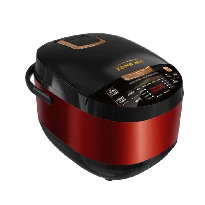 Yong Ma Digital Rice Cooker 2L - SMC7047N | SMC-7047N Hitam Merah